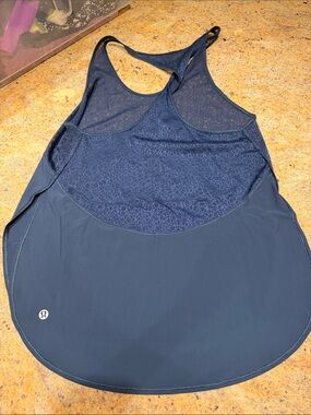 lululemon athletica Navy Blue Racerback Tank Top